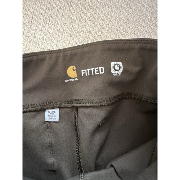 Carhartt Womens Olive Green Force Midweight Fitted Utility Legging Pants Size S - Picture 6 of 6